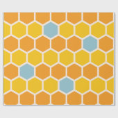 geometrisch honingraatpatroon cadeaupapier (Vlak)