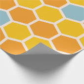 geometrisch honingraatpatroon cadeaupapier (Hoek)
