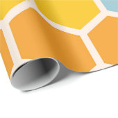 geometrisch honingraatpatroon cadeaupapier (Rol Hoek)