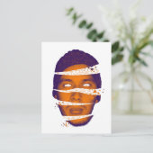 Geometrisch hoofd briefkaart (Staand voorkant)
