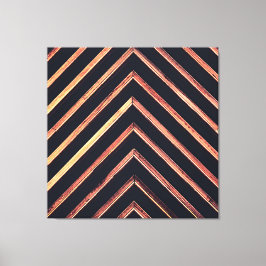 Geometrisch hout: abstract chevronpatroon canvas afdruk