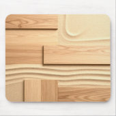 Geometrisch hout op zandontwerp muismat (Voorkant)