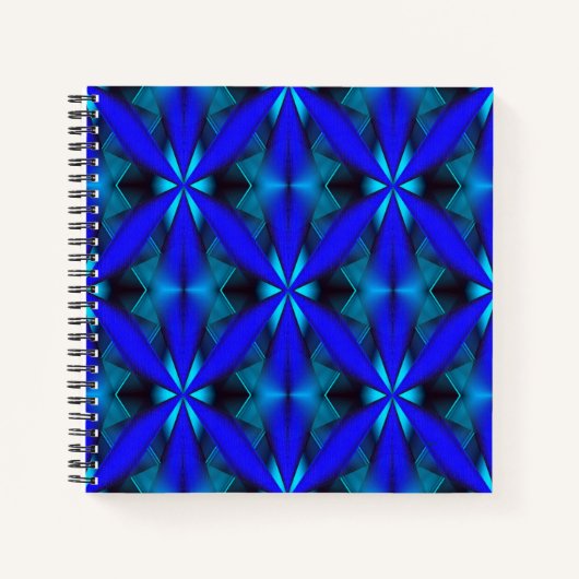 Geometrisch in blauw... notitieboek (Voorkant)