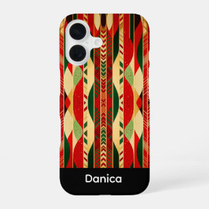Geometrisch in woestijnkleuren iPhone 16 hoesje
