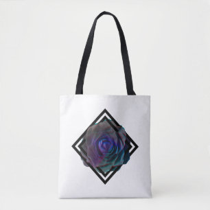 Geometrisch ingelijst Roos Tote Bag