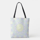 Geometrisch ingewikkeld kleurrijke Boho Hippie Man Tote Bag (Achterkant)