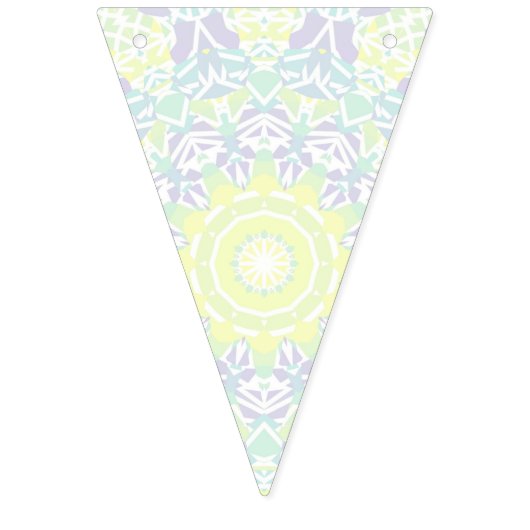 Geometrisch ingewikkeld kleurrijke Boho Hippie Man Vlaggetjes (Eerste vlag)