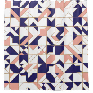 Geometrisch ingewikkeld,  modern, naadloos onderde douchegordijn