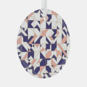 Geometrisch ingewikkeld,  modern, naadloos onderde glas ornament (Voorkant Rechts)