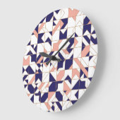 Geometrisch ingewikkeld,  modern, naadloos onderde grote klok (Hoek)