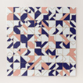 Geometrisch ingewikkeld,  modern, naadloos onderde legpuzzel (Horizontaal)