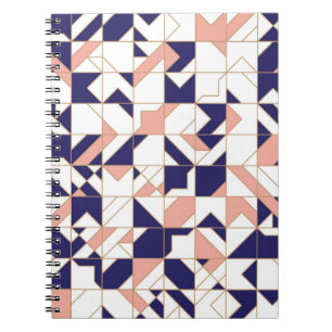 Geometrisch ingewikkeld, modern, naadloos onderde notitieboek
