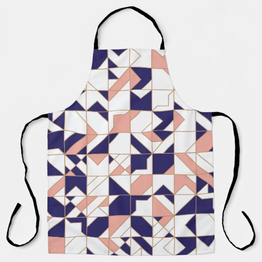 Geometrisch ingewikkeld,  modern, naadloos onderde schort (Voorkant)
