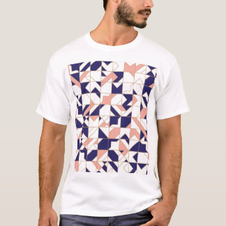 Geometrisch ingewikkeld,  modern, naadloos onderde t-shirt