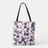 Geometrisch ingewikkeld,  modern, naadloos onderde tote bag (Achterkant)