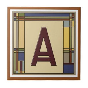 Geometrisch Initiaal A Tegeltje