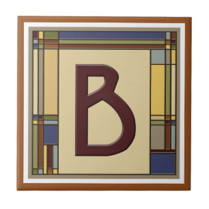 Geometrisch Initiaal B Tegeltje