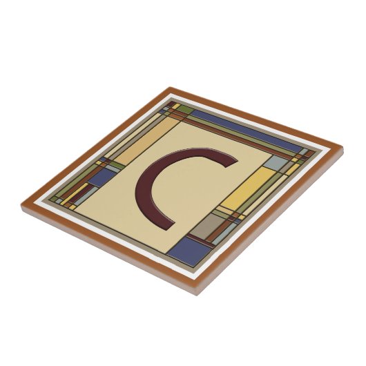 Geometrisch Initiaal C Tegeltje (Zijkant)
