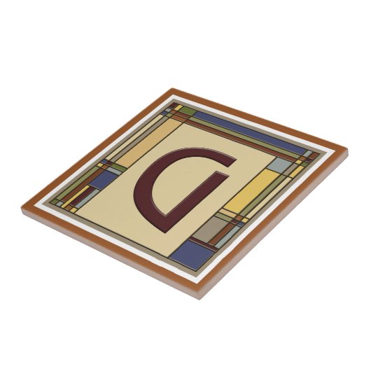 Geometrisch Initiaal G Tegeltje (Zijkant)