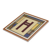 Geometrisch Initiaal H Tegeltje (Zijkant)