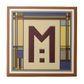 Geometrisch Initiaal M Tegeltje (Voorkant)