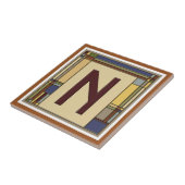 Geometrisch Initiaal N Tegeltje (Zijkant)