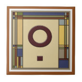 Geometrisch Initiaal O Tegeltje (Voorkant)