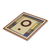 Geometrisch Initiaal O Tegeltje (Zijkant)