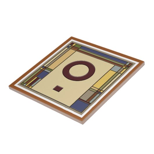 Geometrisch Initiaal O Tegeltje (Zijkant)