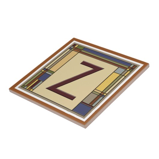 Geometrisch Initiaal Z Tegeltje (Zijkant)