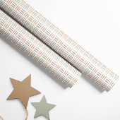 Geometrisch Inpakpapier Neutraal Boho Lijnen