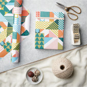 Geometrisch Jumble Patroon Cadeaupapier