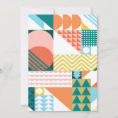 Geometrisch Jumble Patroon Kaart (Voorkant)