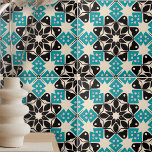 Geometrisch Kaleidoscopisch Blauwgroen Blauw Wit M Tegeltje<br><div class="desc">Een boeiende en eigentijdse decoratieve tegel die een levendige mix van kleuren en patronen laat zien. Dit prachtige keramische tegel ontwerp omarmt de allure van geometrische vormen, verstrengeling van blauwgroen, zwarte en witte tinten in een betoverende caleidoscopische mozaïek arrangement. Verhoog uw ruimte met dit moderne meesterwerk en voeg een vleugje...</div>