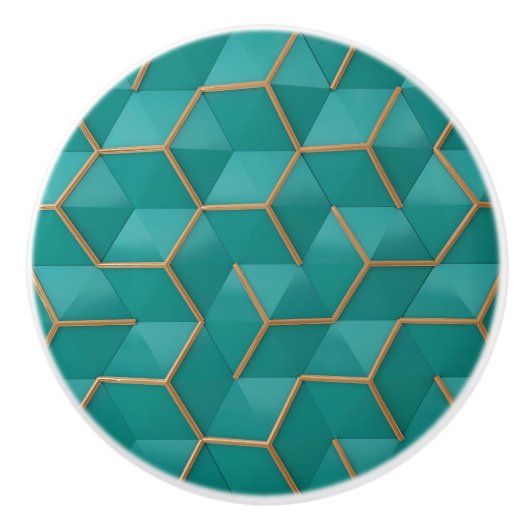 geometrisch keramische knop (Voorkant)