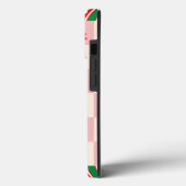 Geometrisch kerstboompatroon | Minimaal rood groen Case-Mate iPhone Case (Achterkant / Links)