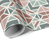 Geometrisch kerstpapier cadeaupapier (Rol Hoek)