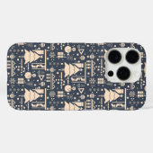 geometrisch kerstpatroon Case-Mate iPhone case (Achterkant (horizontaal))