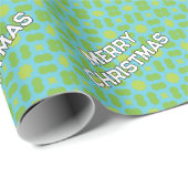 Geometrisch kerstpatroon - gepersonaliseerd cadeaupapier (Rol Hoek)