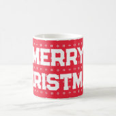 Geometrisch kerstpatroon - koffiemok (Center)