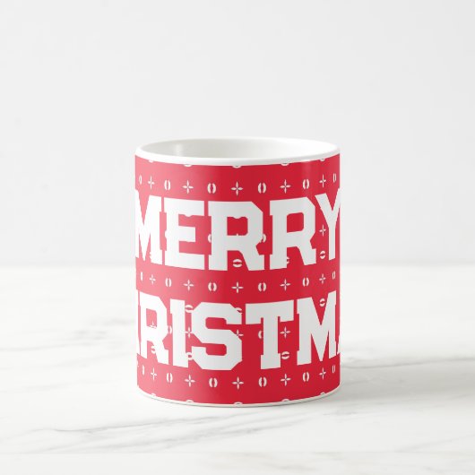 Geometrisch kerstpatroon - koffiemok (Center)