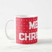 Geometrisch kerstpatroon - koffiemok (Links)