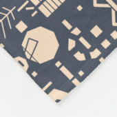 Geometrisch kerstpatroon - modern design fleece deken (Hoek)