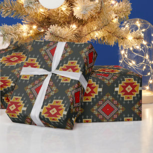 Geometrisch klassiek kleurrijk-mode schattig cadeaupapier