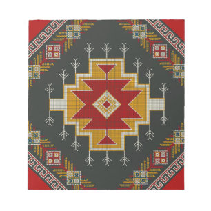 Geometrisch klassiek kleurrijk-mode schattig notitieblok
