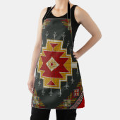 Geometrisch  klassiek kleurrijk-mode schattig schort (Insitu)