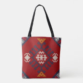 Geometrisch  klassieker schattig stijlvol kleurrij tote bag (Achterkant)