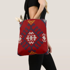 Geometrisch klassieker schattig stijlvol kleurrij tote bag