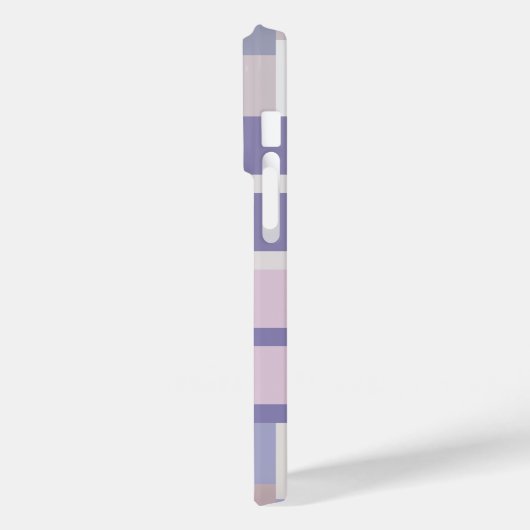 Geometrisch Kleurblokpatroon - Paars en Latte Case-Mate iPhone Case (Achterkant / Links)
