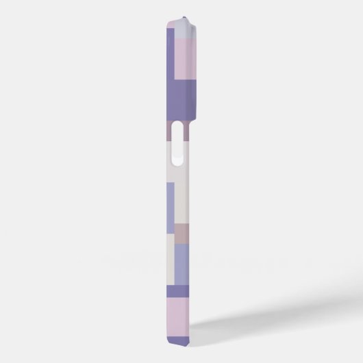 Geometrisch Kleurblokpatroon - Paars en Latte Case-Mate iPhone Case (Achterkant / Rechts)